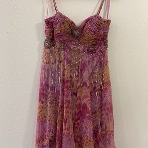 Vintage Y2K Sue Wong Beaded Dress